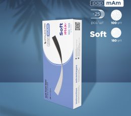 STALEKS EXPERT 20 papmAm mix Lixas dupla face para lixagem direta com base macia, grão 100/180 (25 unid.)
