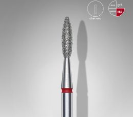 STALEKS EXPERT Fresa diamantada chama vermelha, diâmetro 2,1 mm, parte operacional 8 mm