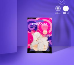 STALEKS EXPERT 20 PODODISC M Lixas adesivas para disco de pedicure, 320 grão 20 mm (50 unid.)