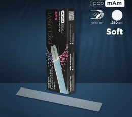 Limas papmAm descartáveis para limas de unhas rectas (base macia) EXCLUSIVE 20 (30 unidades)